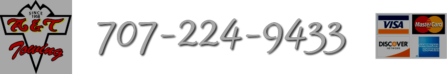 A&amp;T Towing &nbsp; &nbsp; &nbsp; &nbsp; 707-224-9433